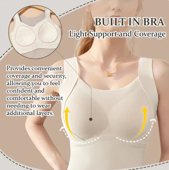 🎊Hot promotion 50%OFF🎊[Women’s Gift] Women's Thermal Tank Tops With Built-in Bra