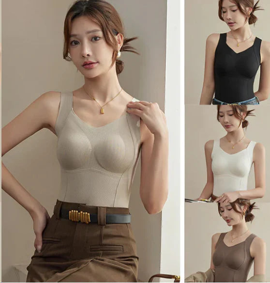🎊Hot promotion 50%OFF🎊[Women’s Gift] Women's Thermal Tank Tops With Built-in Bra