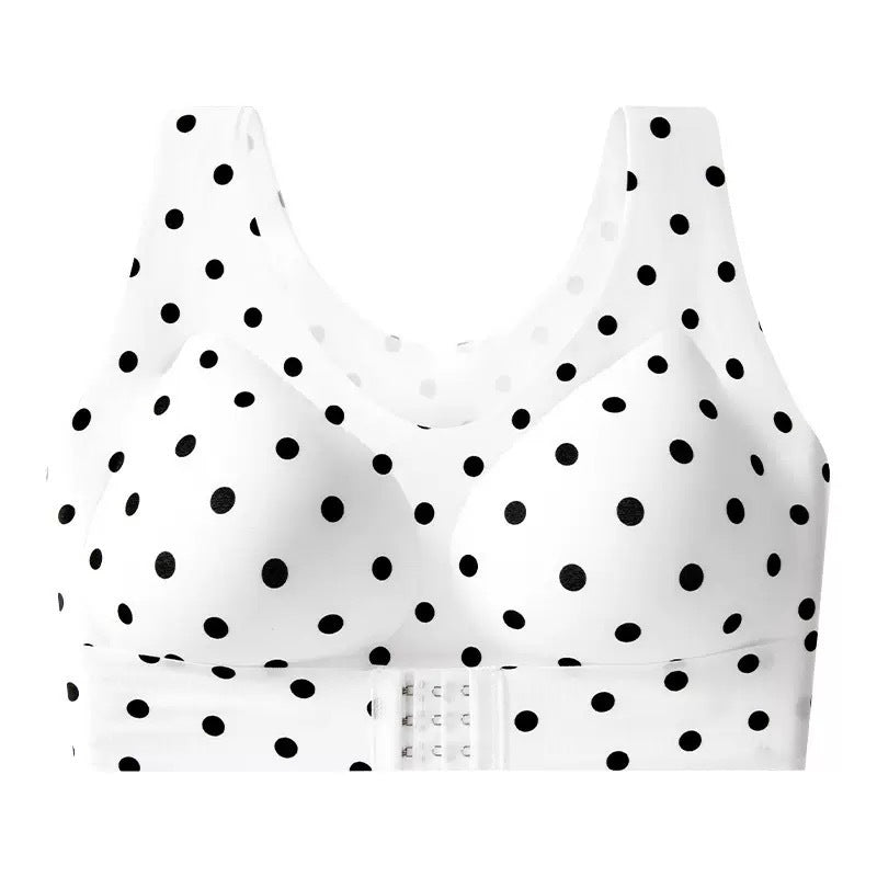 Cross Back Front Closure Wireless Posture Support Bra