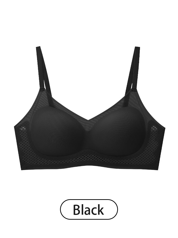 BEAUTYANDBODY Breathable Seamless Bra Sweat-free Cooling Fabric, Wireless Lift Support & Invisible Smooth Fit
