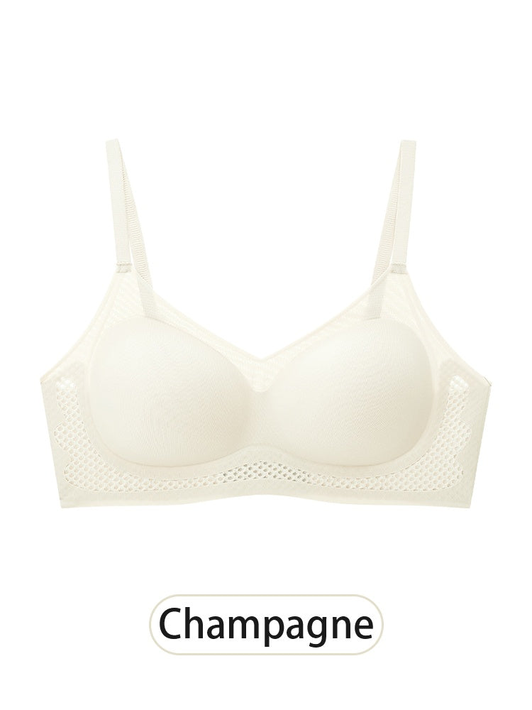 BEAUTYANDBODY Breathable Seamless Bra Sweat-free Cooling Fabric, Wireless Lift Support & Invisible Smooth Fit