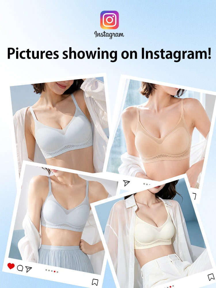 BEAUTYANDBODY Breathable Seamless Bra Sweat-free Cooling Fabric, Wireless Lift Support & Invisible Smooth Fit